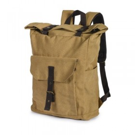 ZAINO CANVAS KAKI CM 51X30X12 ZAINO CANVAS KAKI CM 51X30X12